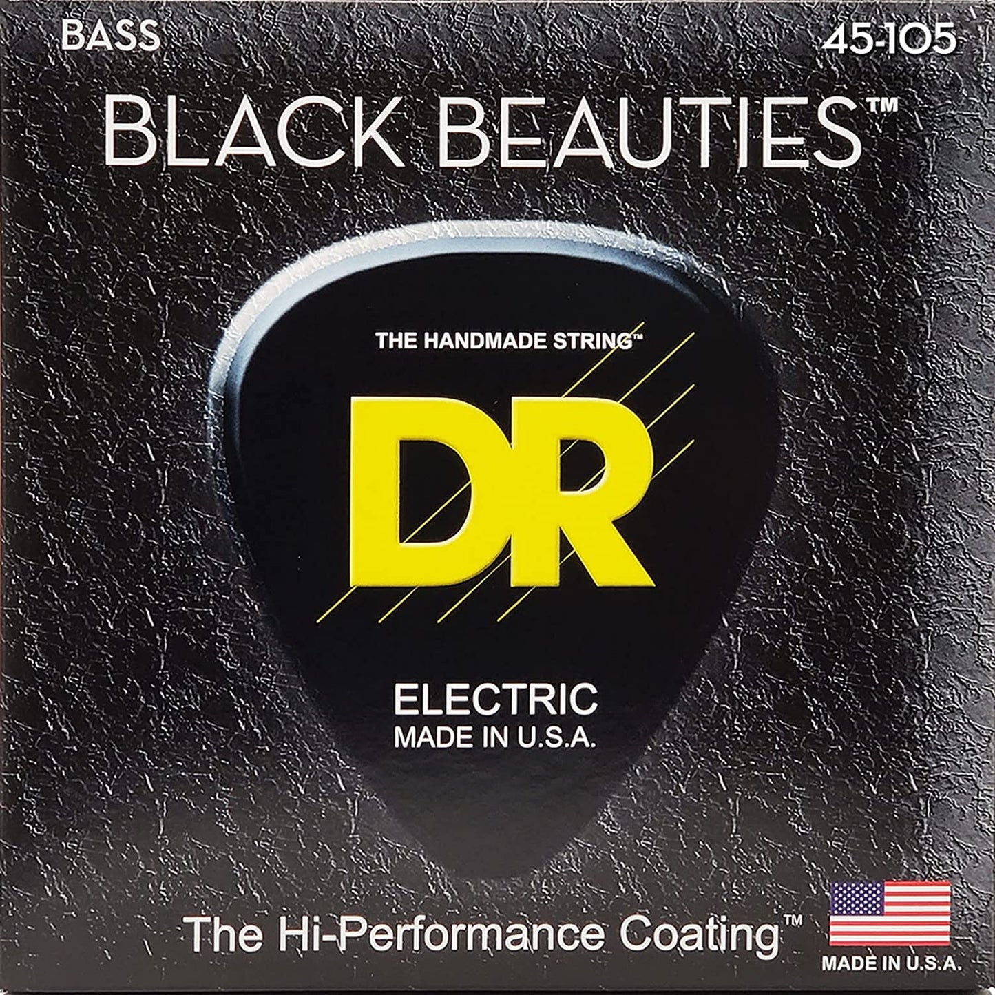 DR STRINGS BKB45 Extra Life Black Beauties Coated Bass Strings