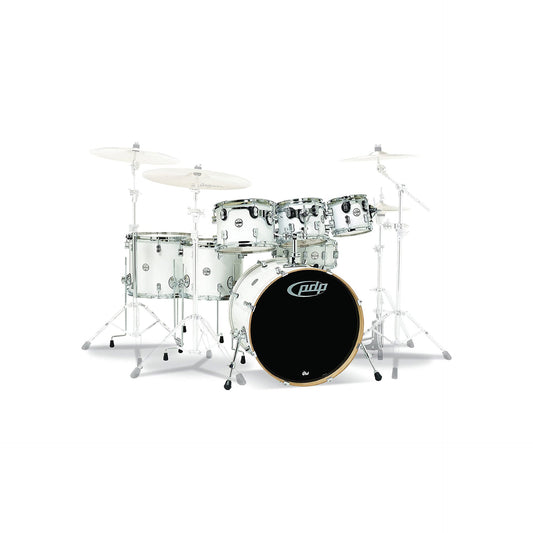 Pacific Drums & Percussion 7-Piece Concept Maple Shell Pack - Pearlescent White