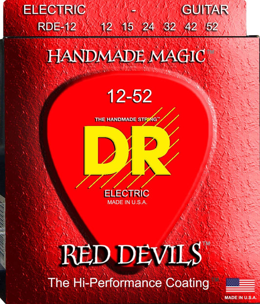 Dr RDE-12 EXTRA-Life Red Devils Coated Electric Guitar Strings