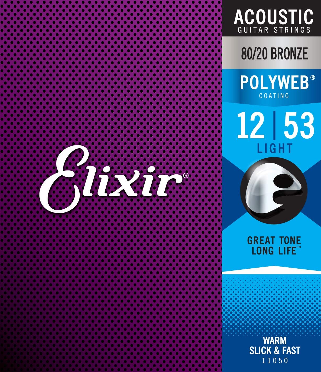 Elixir 11050 Polyweb 80/20 Bronze Acoustic Strings