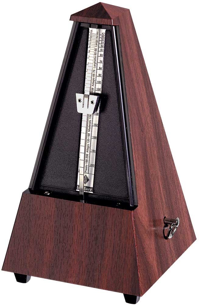 Wittner 845111KA Plastic Casing Metronome Without Bell, Mahogany Grain