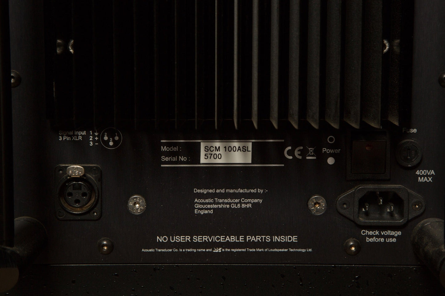 ATC Loudspeakers SCM100ASL Pair Vifa Tweeter Alto Music