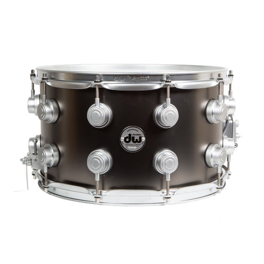 Drum Workshop Collectors Series 8x14 Snare Drum - Satin Black Nickel Over Brass