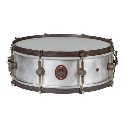 A&F Drum Company 5x14 Aluminum Snare Drum with Brass Hardware