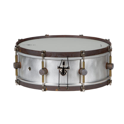 A&F Drum Company 5x14 Aluminum Snare Drum with Brass Hardware