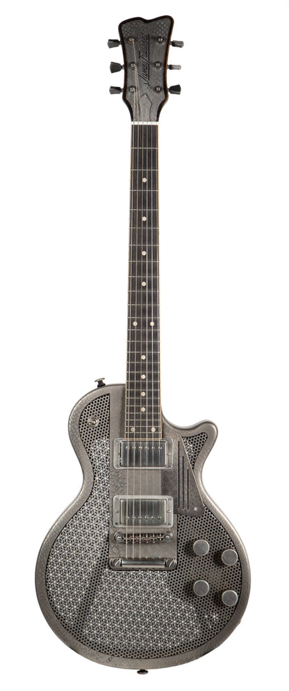 Trussart Steel Deville Electric Guitar in Antique Silver Snakeskin with Case