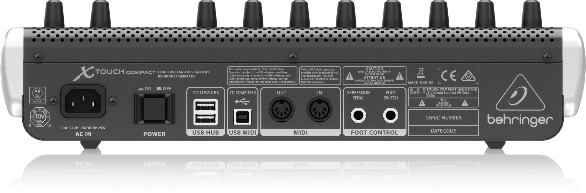 Behringer X-Touch Compact Universal USB/MIDI Controller – Alto Music Behringer X-Touch Compact Universal USB/MIDI Controller – Alto Music