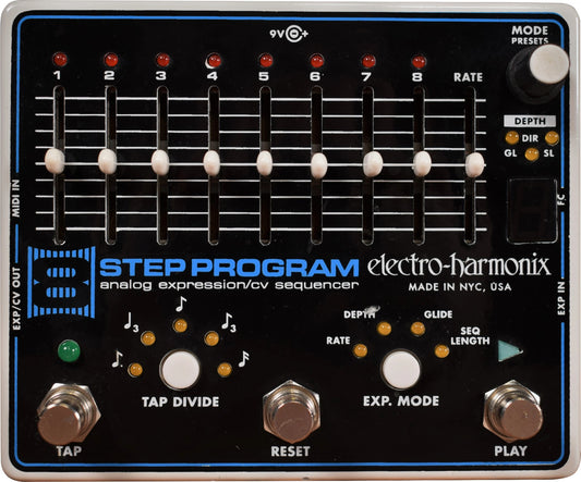 Electro Harmonix 8 Step Program Analog Expression Sequencer Guitar Pedal