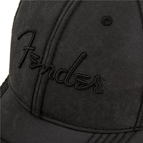 Fender Blackout Trucker Hat, Black, One Size