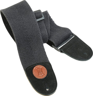 Levy's Leathers MSSC4-BLK Cotton Bass Guitar Strap, Black