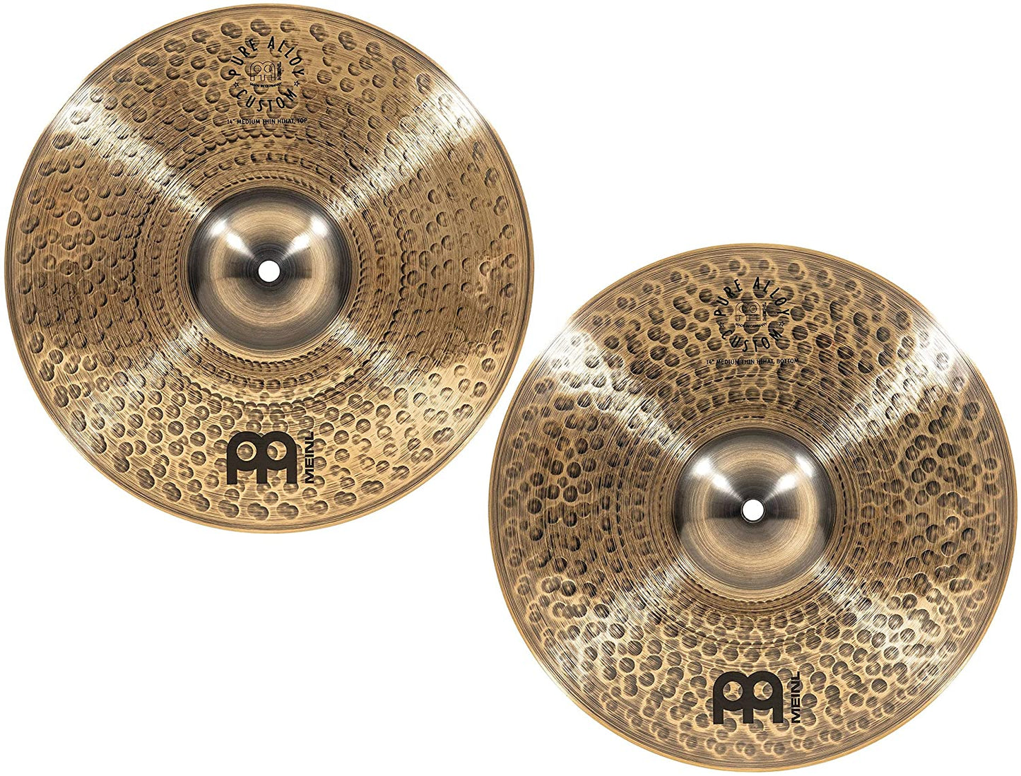 Meinl Cymbals Pure Alloy Custom 14" Medium Thin Hi-Hats