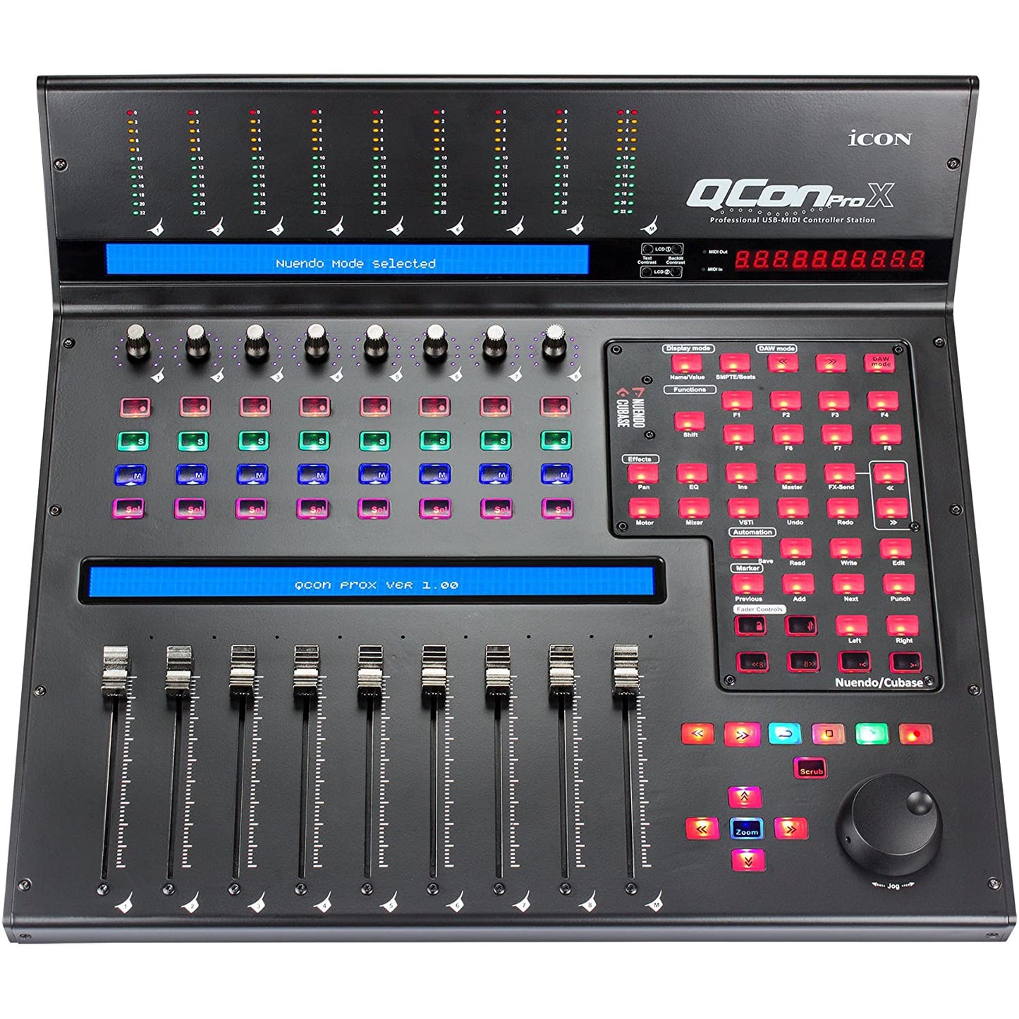 Icon Pro Audio QCon Pro X - USB MIDI Controller Station with Motorized Faders