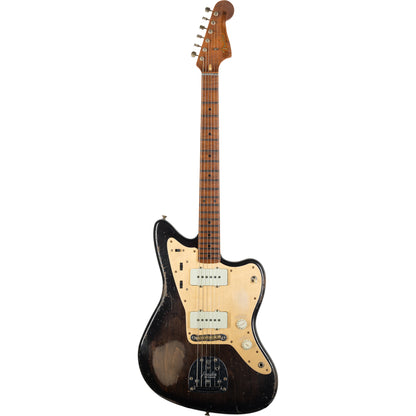 Fender Custom Shop 62 Jazzmaster Heavy Relic Pine - Ebony Transparent