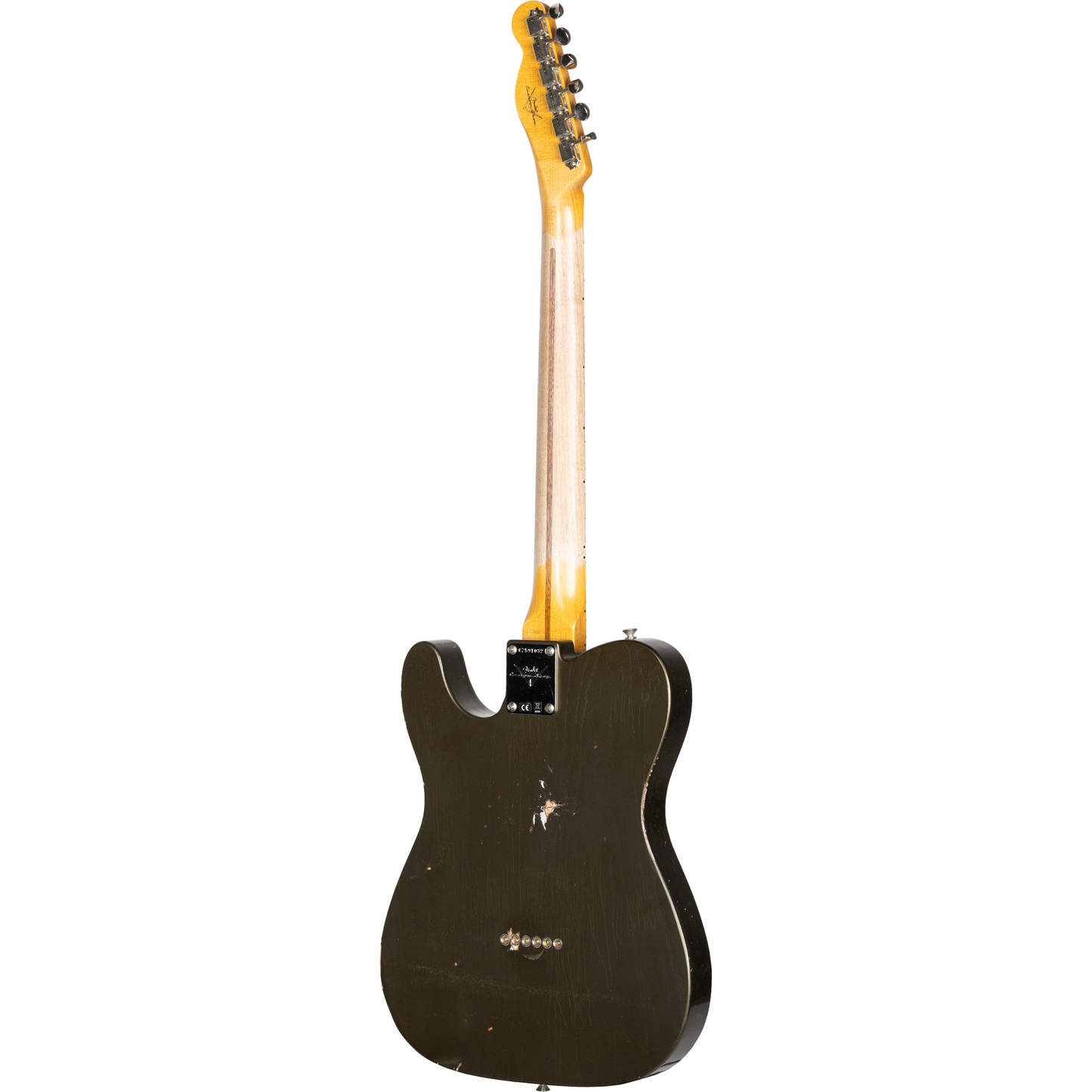 Fender Custom Shop 1956 Esquire Relic with Closet Classic Hardware - Super Aged Charcoal Frost Metallic