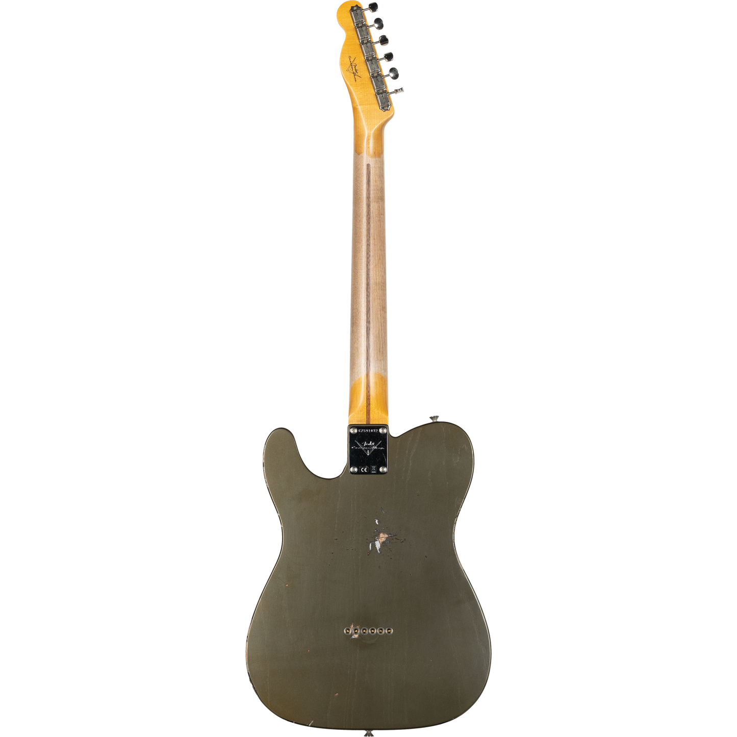 Fender Custom Shop 1956 Esquire Relic with Closet Classic Hardware - Super Aged Charcoal Frost Metallic