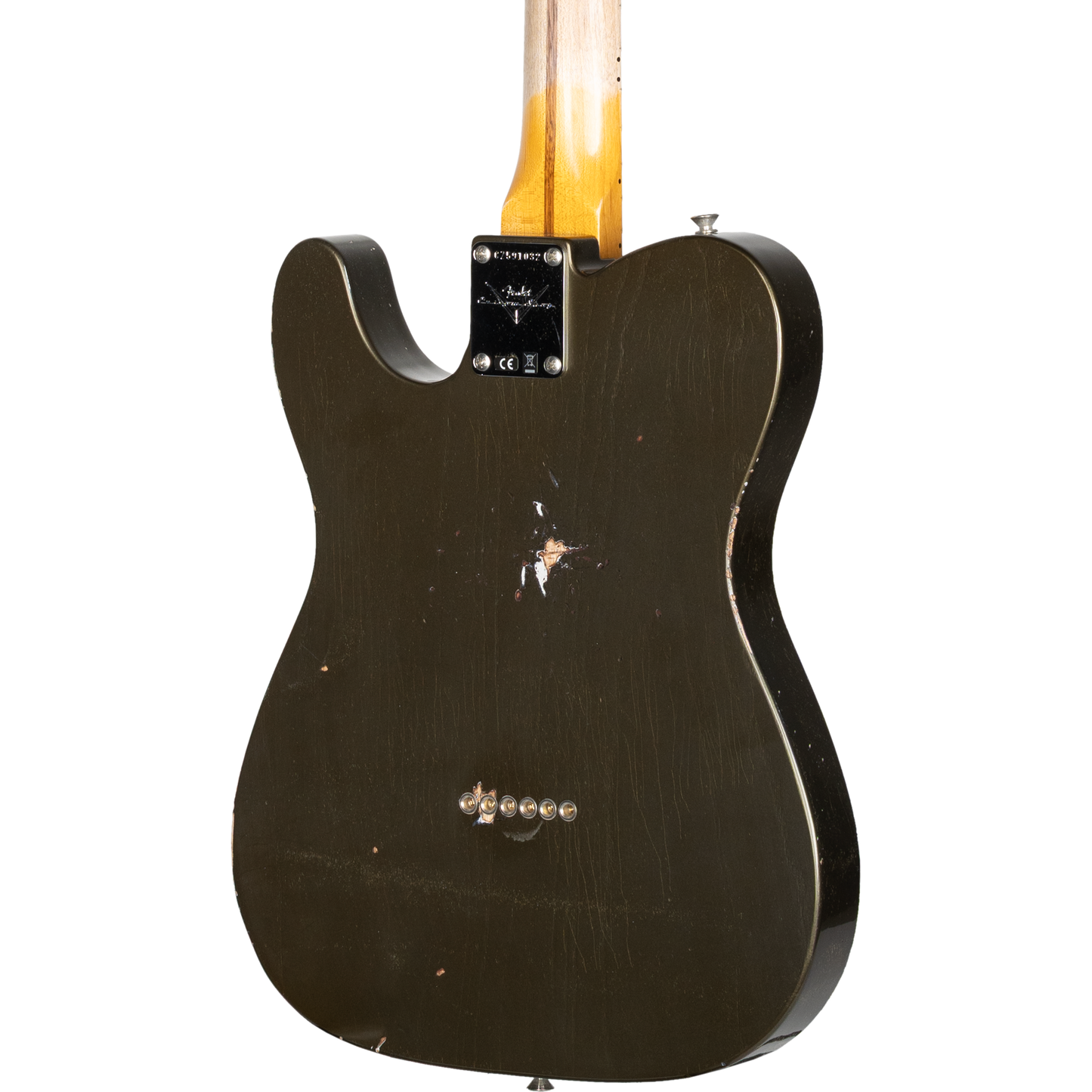 Fender Custom Shop 1956 Esquire Relic with Closet Classic Hardware - Super Aged Charcoal Frost Metallic