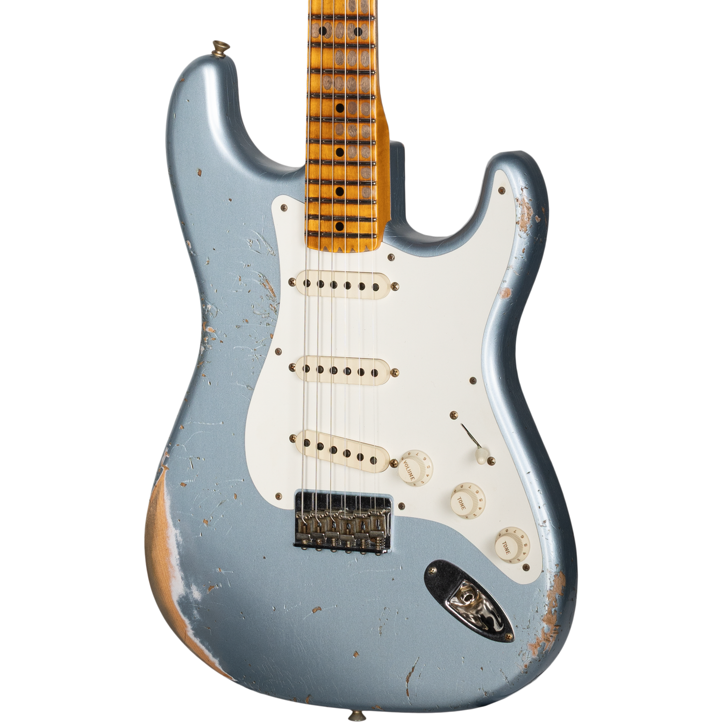 Fender Custom Shop 1956 Hardtail Stratocaster Heavy Relic - Faded Blue Ice Metallic