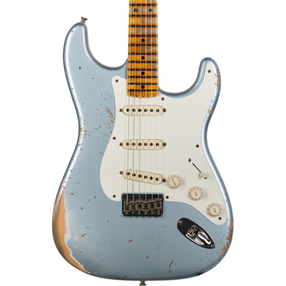 Fender Custom Shop 1956 Hardtail Stratocaster Heavy Relic - Faded Blue Ice Metallic