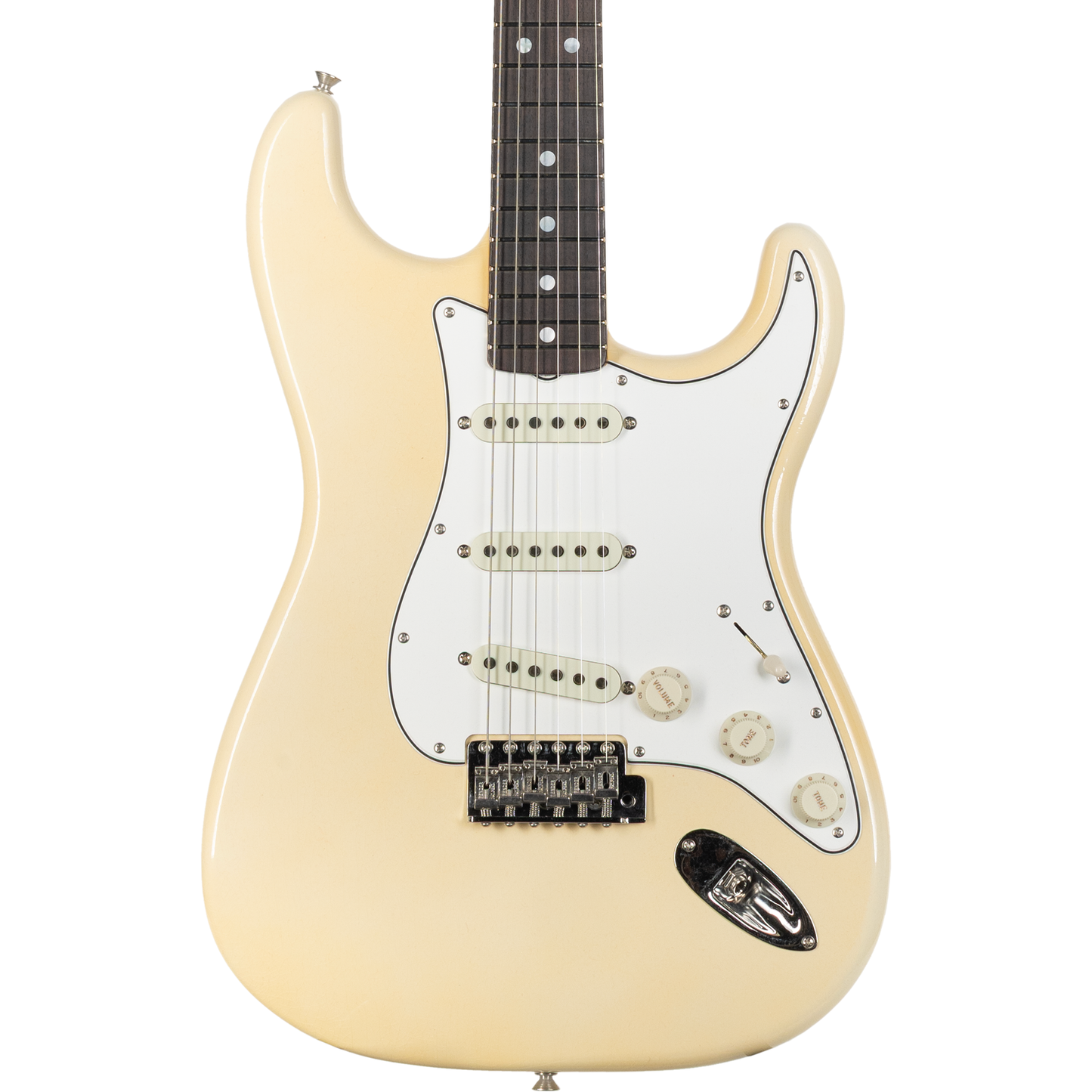 Fender Custom Shop 1966 Stratocaster DLX Closet Classic - Super Aged Olympic White