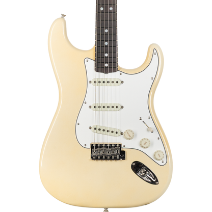 Fender Custom Shop 1966 Stratocaster DLX Closet Classic - Super Aged Olympic White