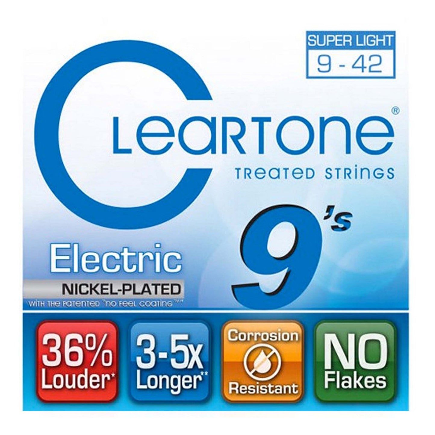 Cleartone Electric .009-.042 Super Light Strings