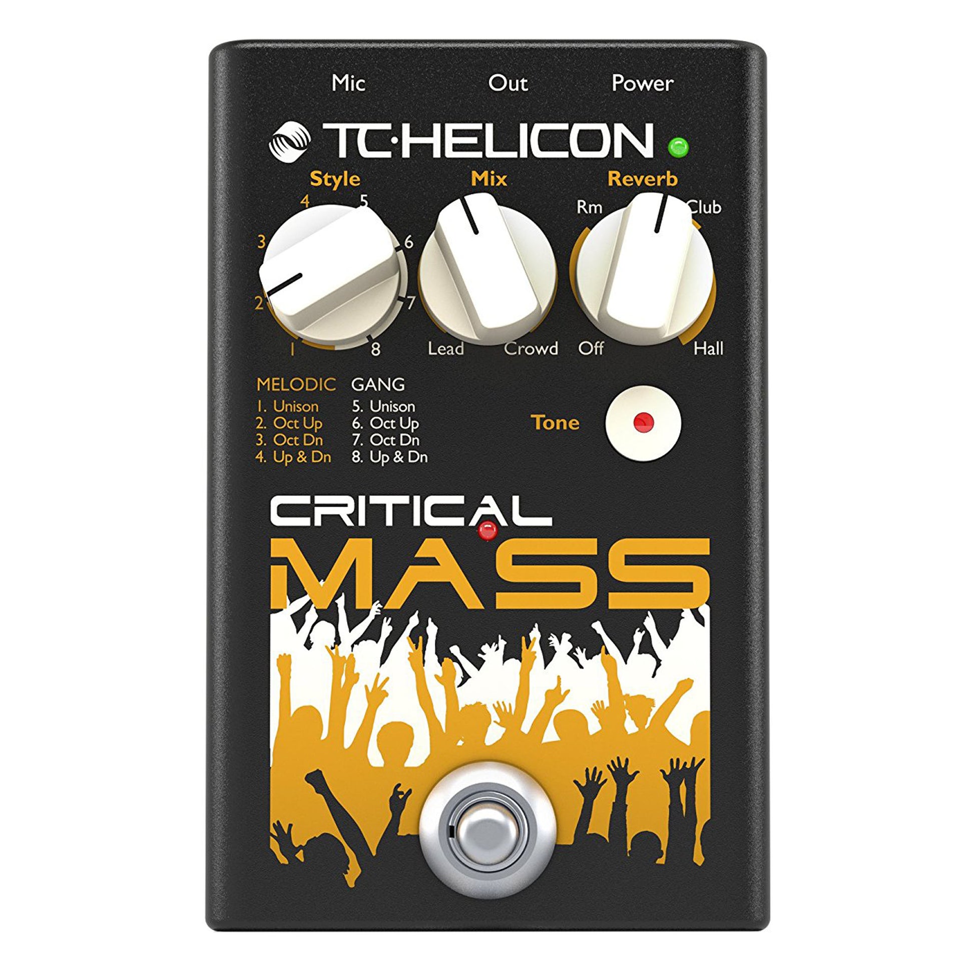 helicon vocal pedal TC Electronic Critical Mass Vocal Stompbox Effect Pedal