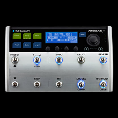 live vocal effects pedal Tc Helicon Voicelive Voice Live 3 Vocal Effects Processor (996362005TCHELICON)