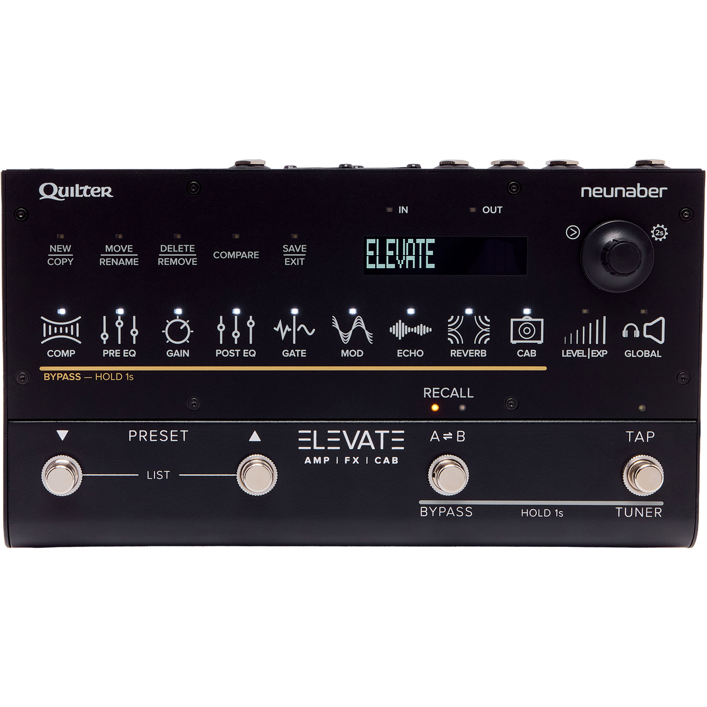 Quilter Elevate Intuitive Guitar Engine Multi-Effects Pedal