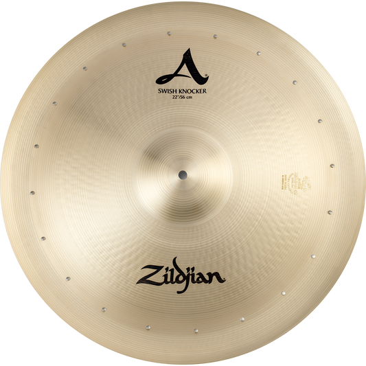 Zildjian 22” A Series Swish Knocker Cymbal with 20 Rivets