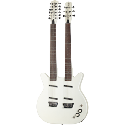 Danelectro DBN612 Doubleneck Electric Guitar - White Pearl