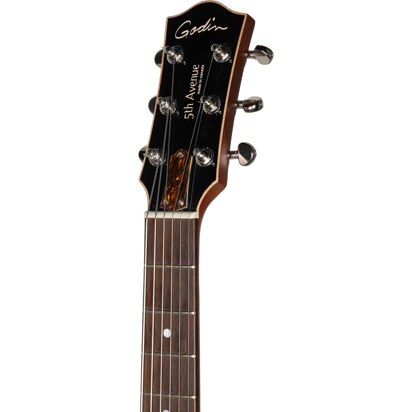 Godin 5th Avenue CW Kingpin II P90 Hollow Body Electric Guitar - Cognac Burst