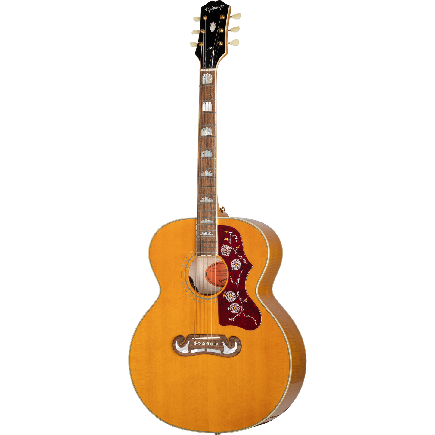 Epiphone J-200 Masterbilt Acoustic Electric Guitar - Aged Antique Natural Gloss