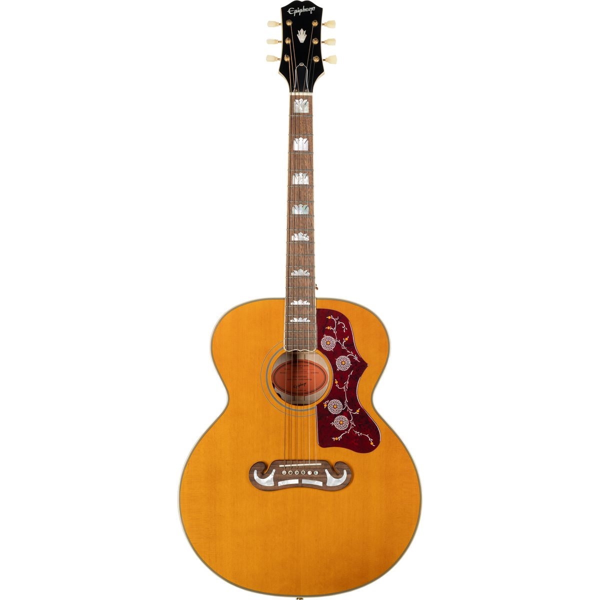 Epiphone J-200 Masterbilt Acoustic Electric Guitar - Aged Antique Natural Gloss