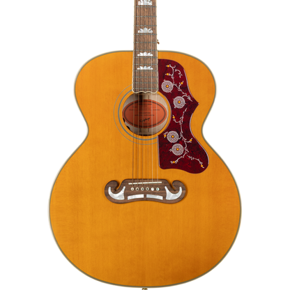 Epiphone J-200 Masterbilt Acoustic Electric Guitar - Aged Antique Natural Gloss