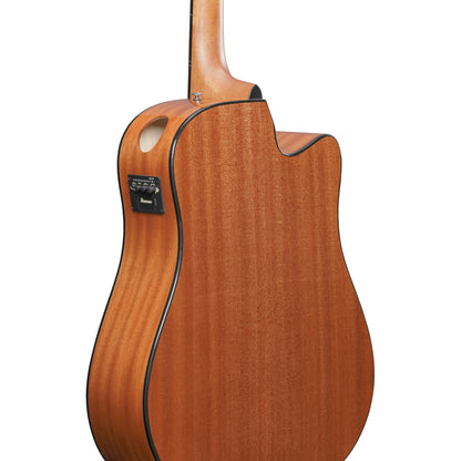 Ibanez AAD51CE AAD Left Handed Acoustic Electric Guitar - Dark Violin Sunburst