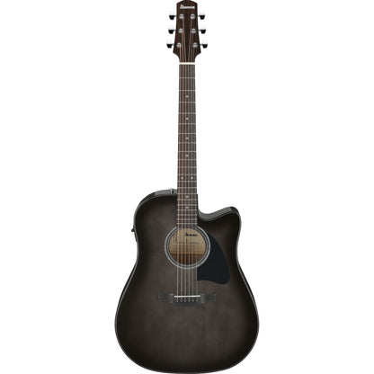Ibanez AAD77CE AAD Acoustic Electric Guitar - Transparent Black Sunburst