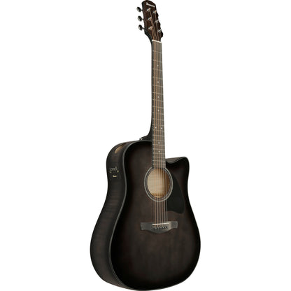 Ibanez AAD77CE AAD Acoustic Electric Guitar - Transparent Black Sunburst