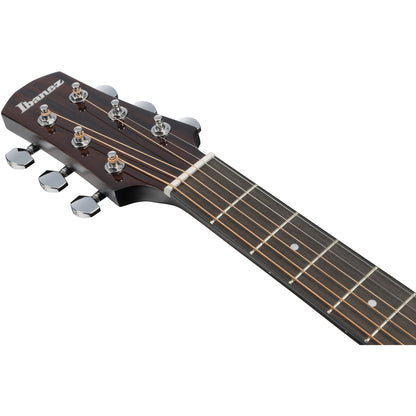 Ibanez AAD77CE AAD Acoustic Electric Guitar - Transparent Black Sunburst