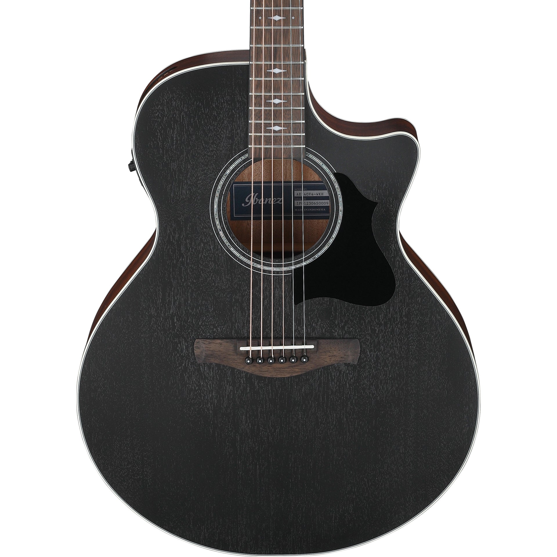 Ibanez AE140WKH AE Acoustic Electric Guitar, Weathered Black Open Pore ...