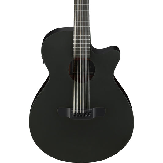 Ibanez AEG1221BOT Acoustic Electric 12 String Guitar - Black Out