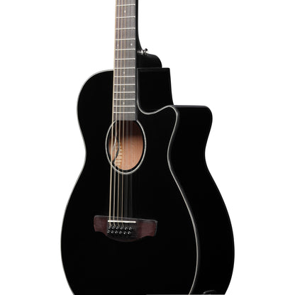 Ibanez AEG5012BK 12-String Acoustic Electric Guitar, Black High Gloss