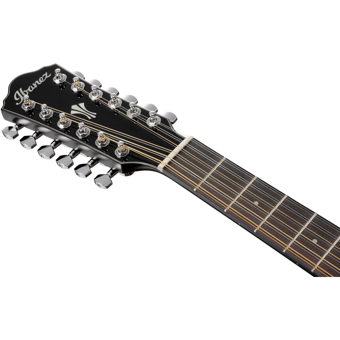 Ibanez AEG5012BK 12-String Acoustic Electric Guitar, Black High Gloss