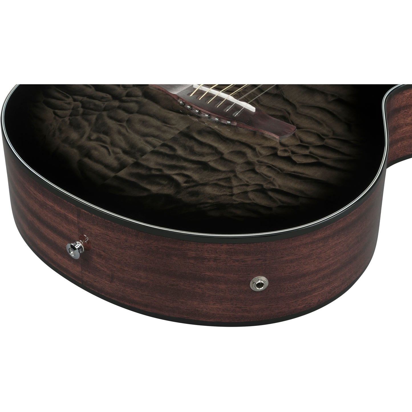 Ibanez AEWC16QA AEWC Acoustic Electric Guitar - Transparent Black Sunburst