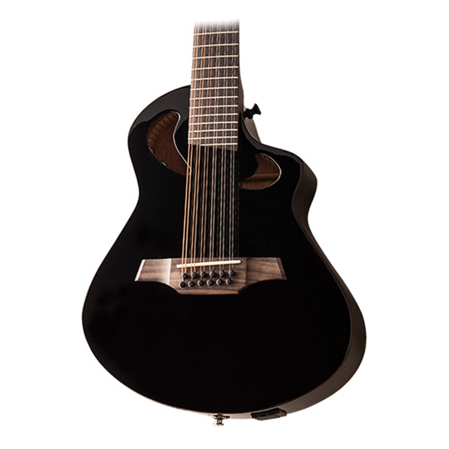 Veillette Avante Series Gryphon 12 String Black w/ Gig Bag
