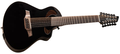 Veillette Avante Series Gryphon 12 String Black w/ Gig Bag