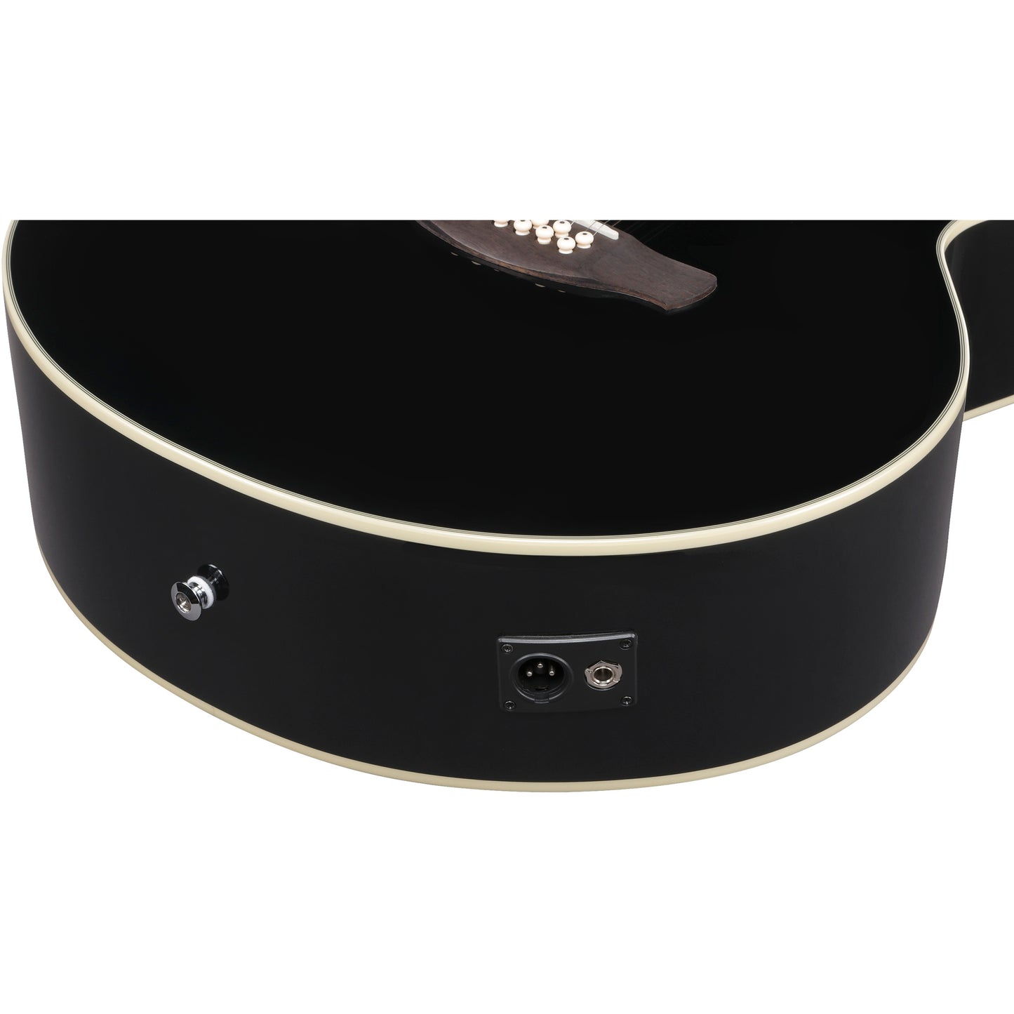 Ibanez AJ7012M1E AJ 12-String Acoustic Electric Guitar - Black High Gloss