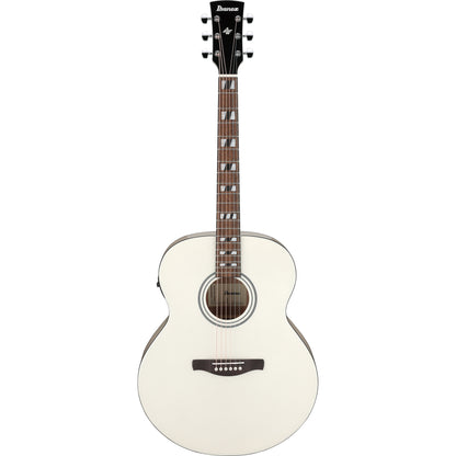 Ibanez AJ70M2E AJ Acoustic Electric Guitar - Pearl White