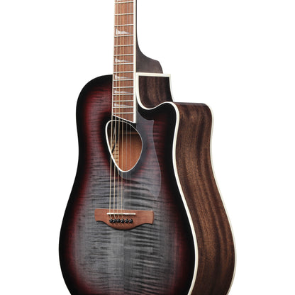 Ibanez ALT30FMRDB Altstar Acoustic Electric Guitar, Red Doom Burst