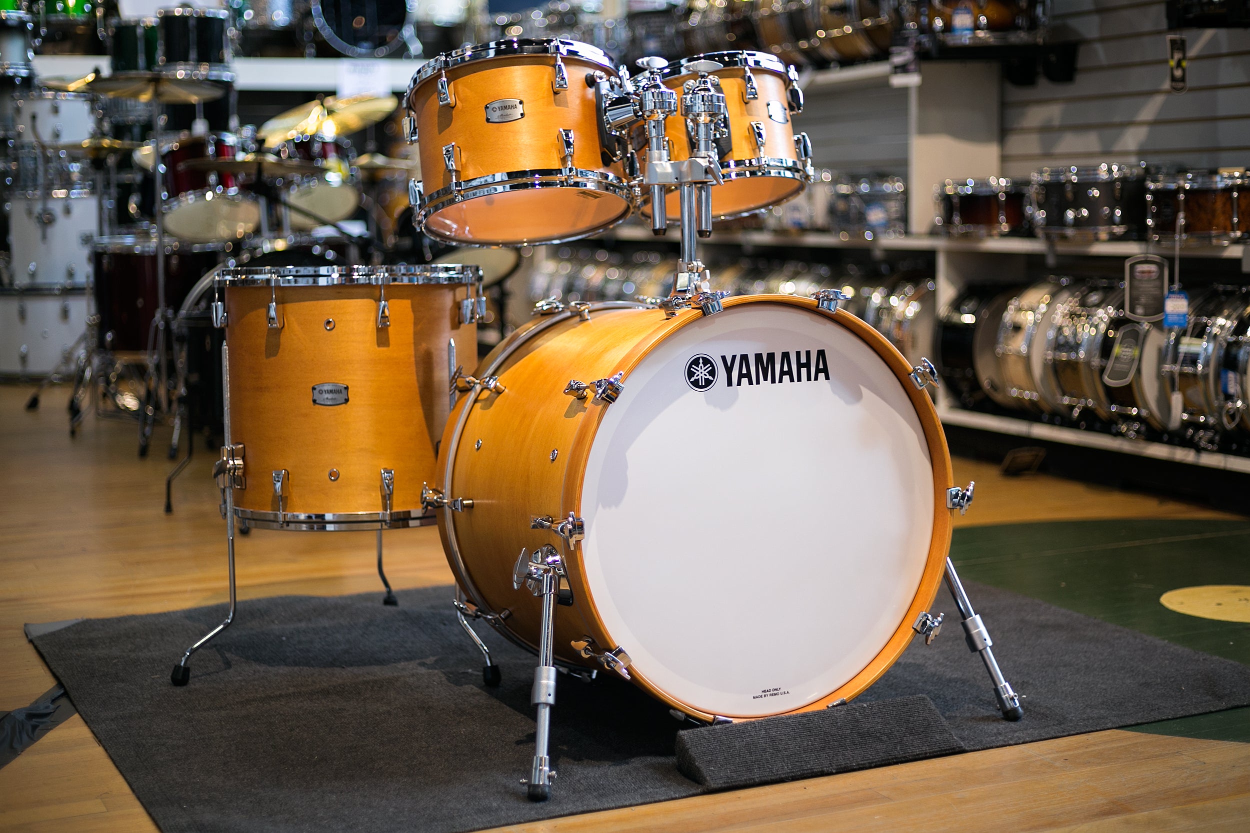 Yamaha Absolute Hybrid 4pc Shell Kit in Vintage Natural (AM2F40JVN