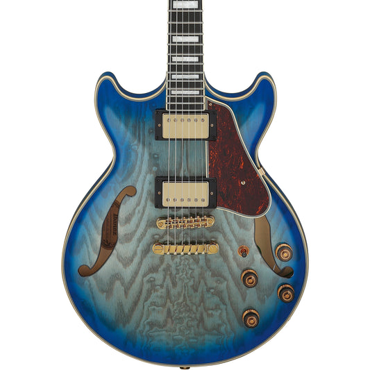 Ibanez AM93QA AM Artcore Expressionist Electric Guitar - Jet Blue Burst